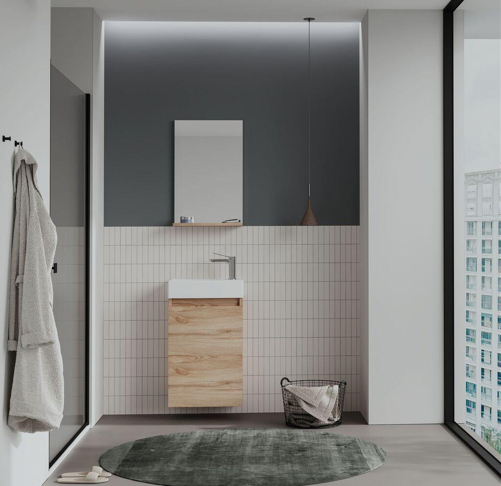 Полица за бања Hanah Home, беж