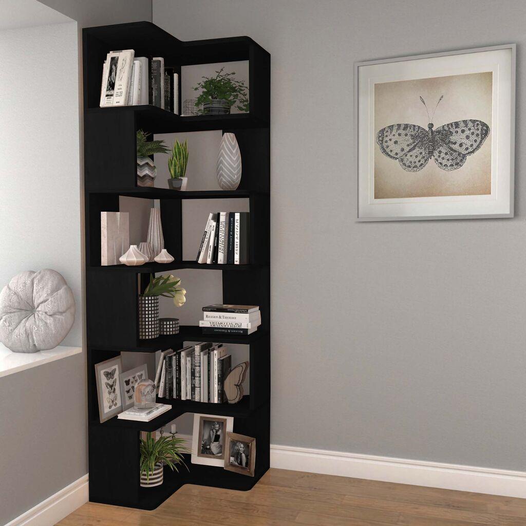 Полица за книги Hanah Home CPT4808-19255x192x27 см, кафеава
