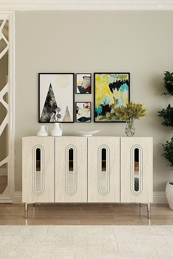 Комода Hanah Home, 120x75x32 см, бела