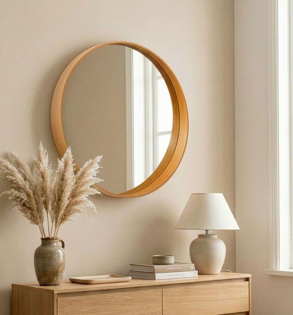 Hanah Home Mirror Bias 80, Oak