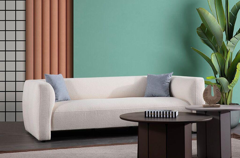 Atelier del Sofa Trosed Rena 3, 230x98x70cm, Бело