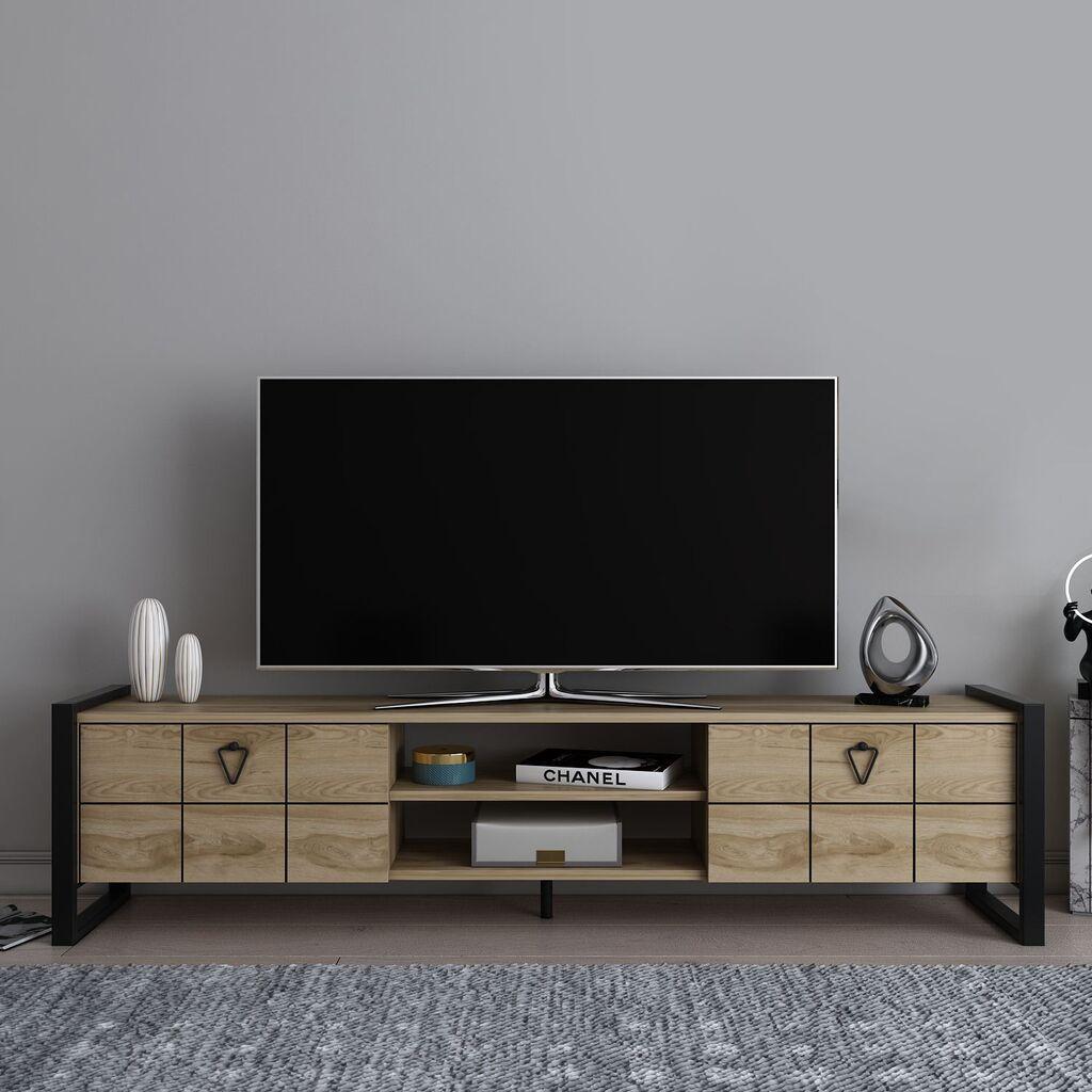 Комода за телевизор Hanah Home Mila, 184x45x34 см, даб