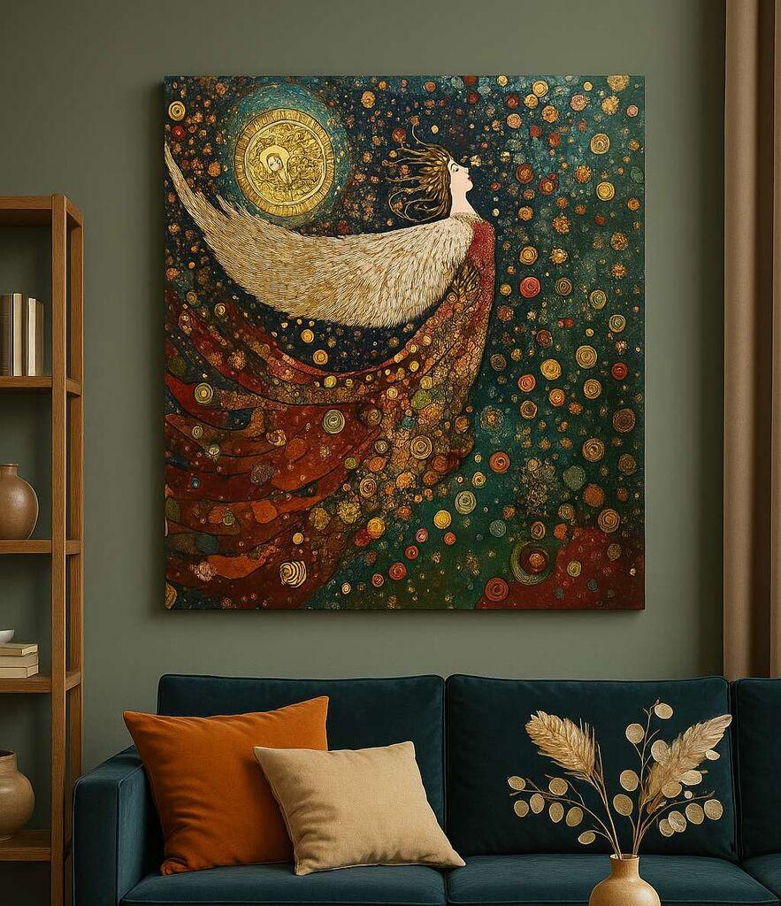 Wallity Декоративна слика на платно, 50x70 см, шарена