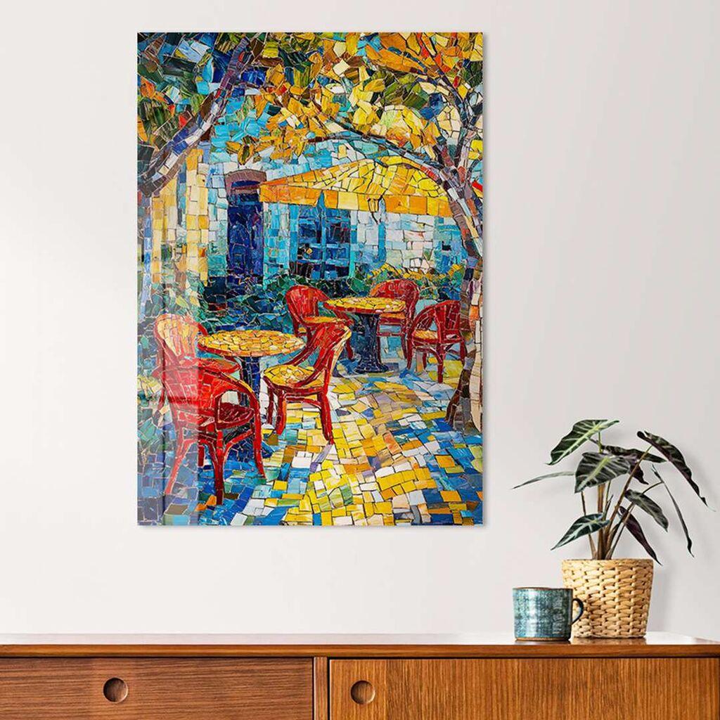 Декоративна слика Wallity на калено стакло, 30x40 см, шарена