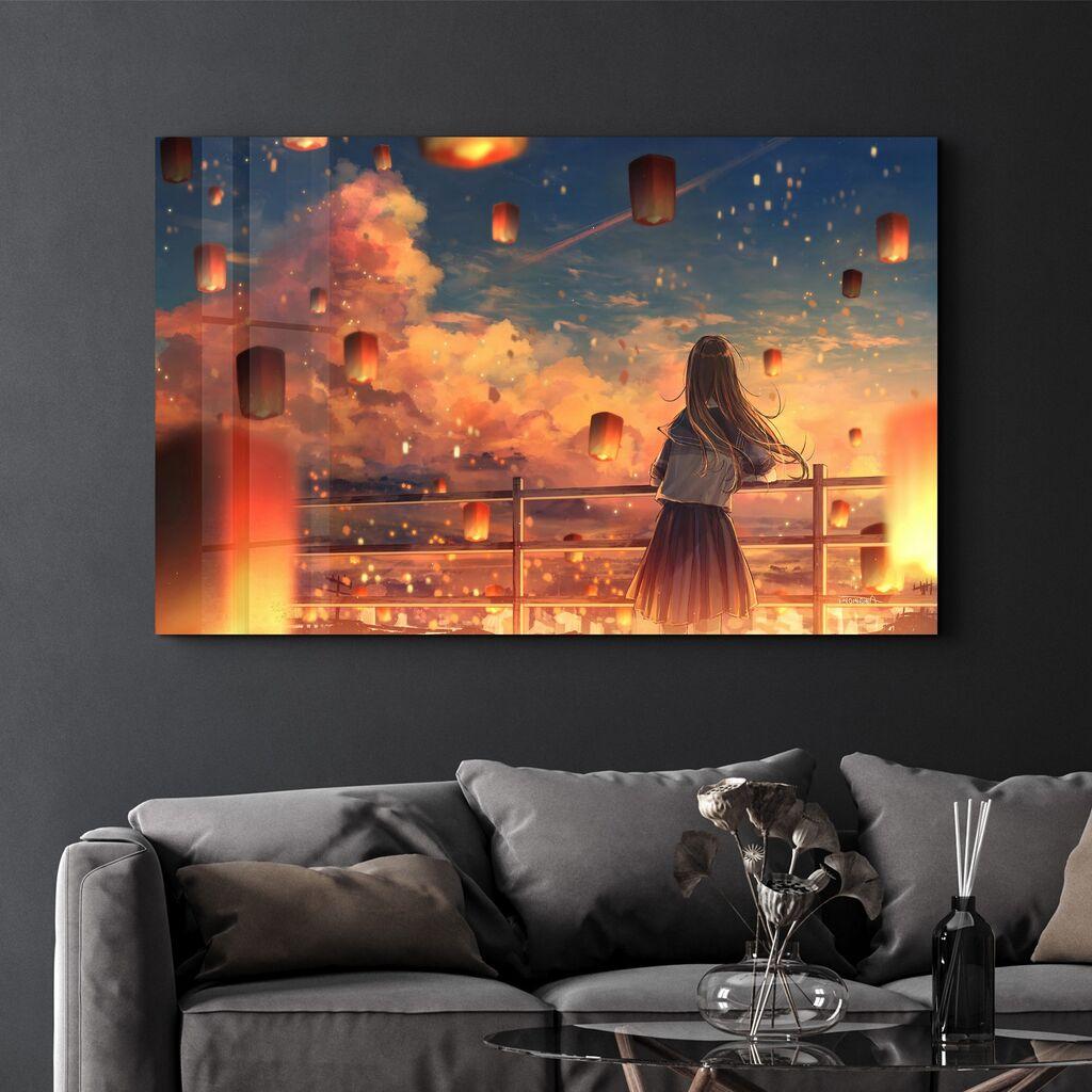 Декоративна слика Wallity на калено стакло, 70x110 см, шарена