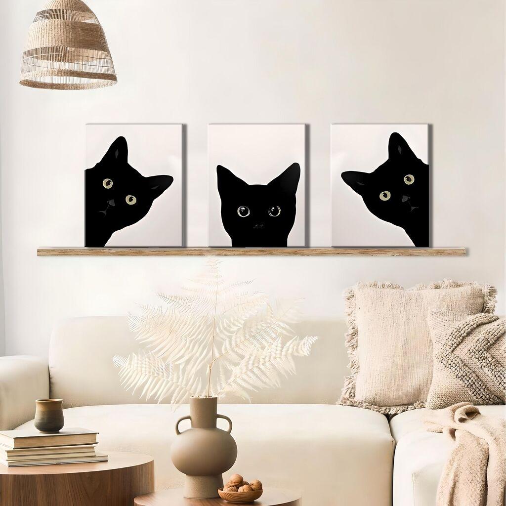 Wallity Декоративни слики на платно, 30x40 см, 3 парчиња, шарени
