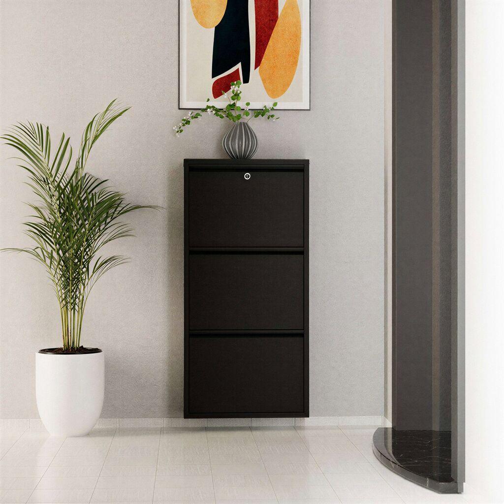 Полица за чевли Hanah Home, 50x103x15 см, црна