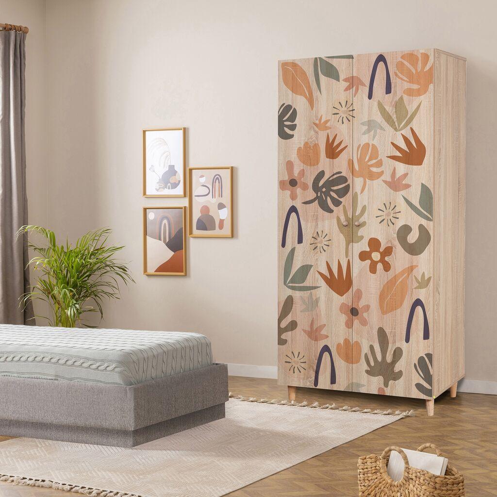 Hanah Home Lidya 2 906 Гардероба, кафеава