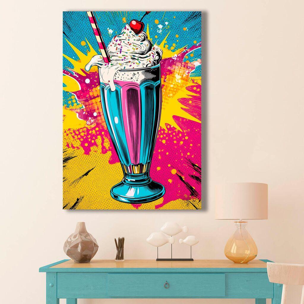 Wallity Декоративна слика на платно, 70x100 см, Шарена
