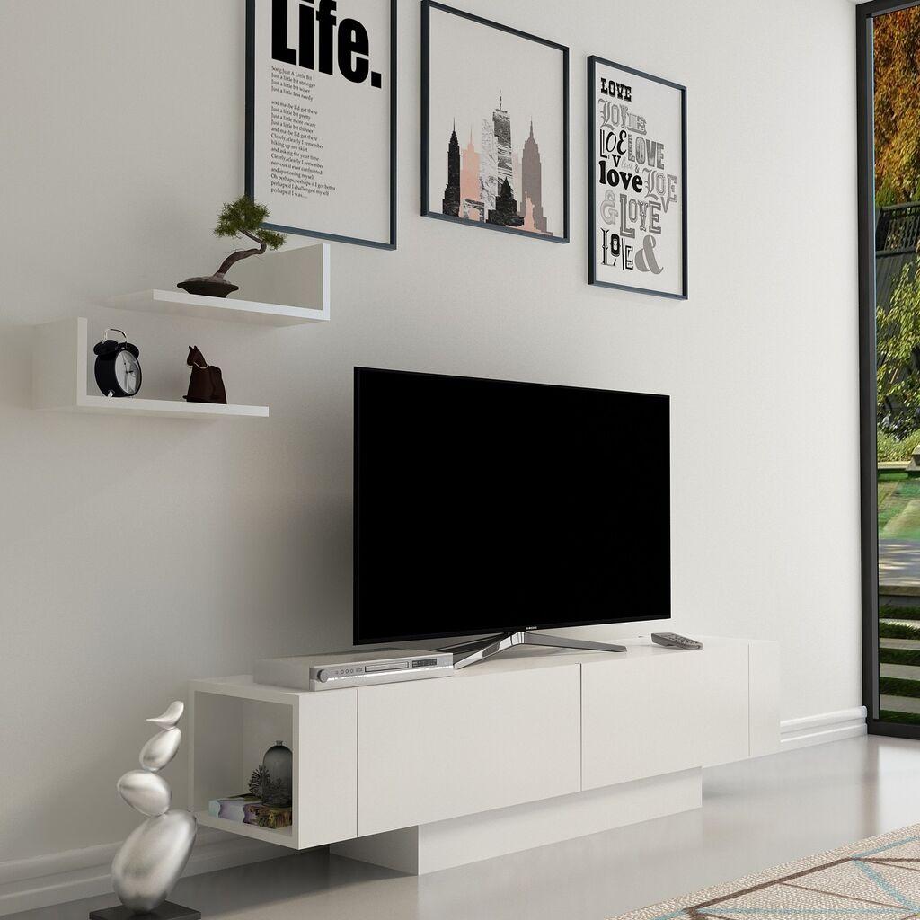 Hanah Home Matera 875ZNA3001 полица за телевизор, бела