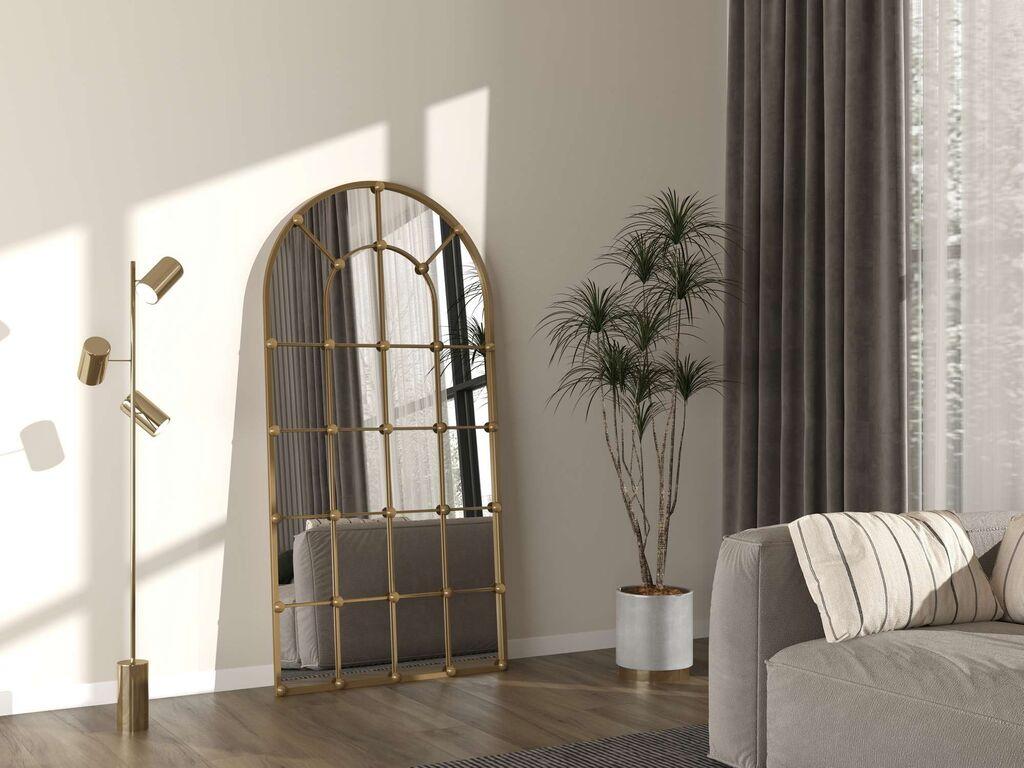 Огледало за под Hanah Home Овали, 90 см x 180 см, златна боја