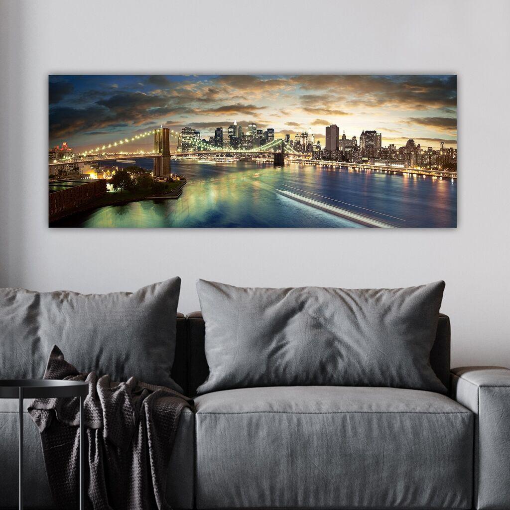 Wallity Декоративна слика на платно, 30x80 см, шарена