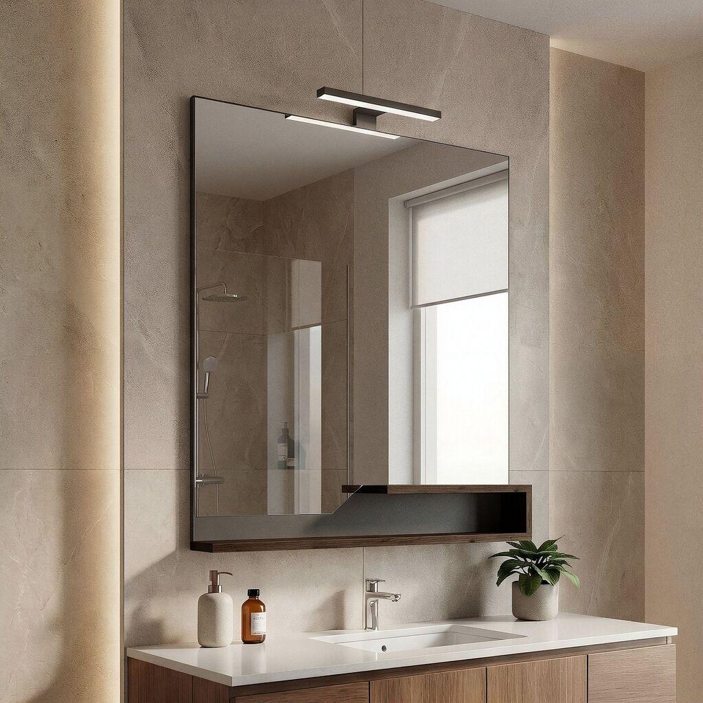 Огледало за бања Hanah Home, кафеаво