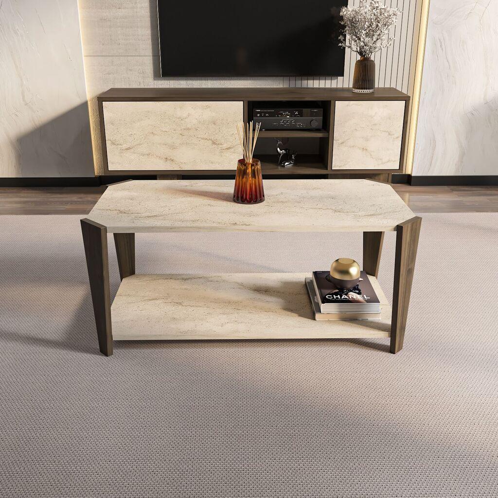 Hanah Home Клуб Маса Monao, 91x40x47,5 cm, беж