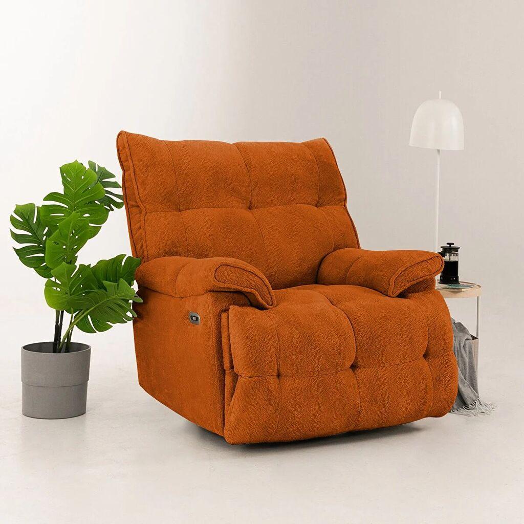 Atelier del Sofa Електрична фотелја Мека електрична, 100 x 80 x 105 см, црвена