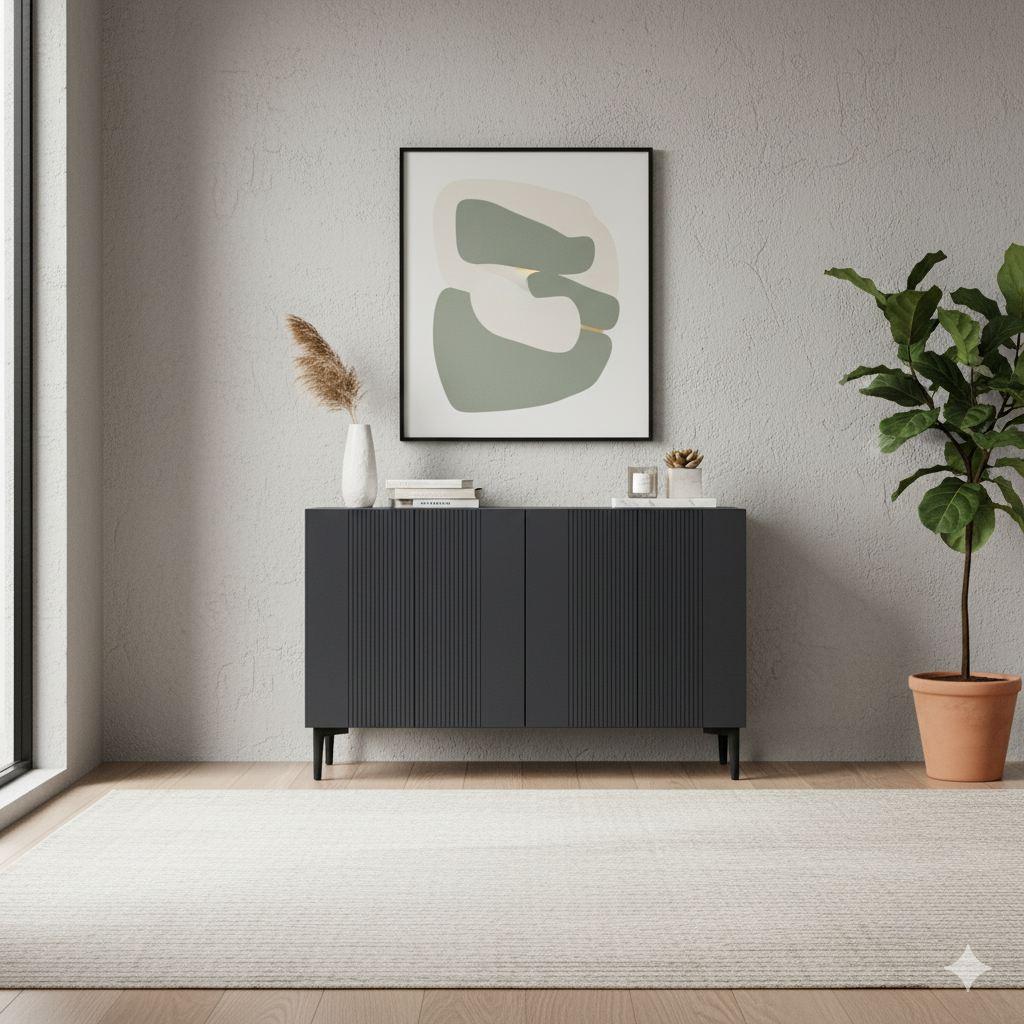 Комода Hanah Home, 120x75x32 см, Антрацит
