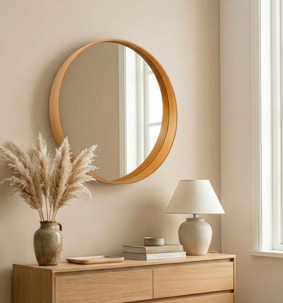 Hanah Home Mirror Bias 60, Oak