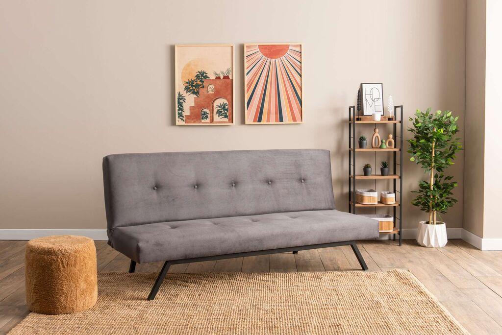 Atelier Del Sofa Софа На Развлекување Zola 78X64X180 Cm Сива