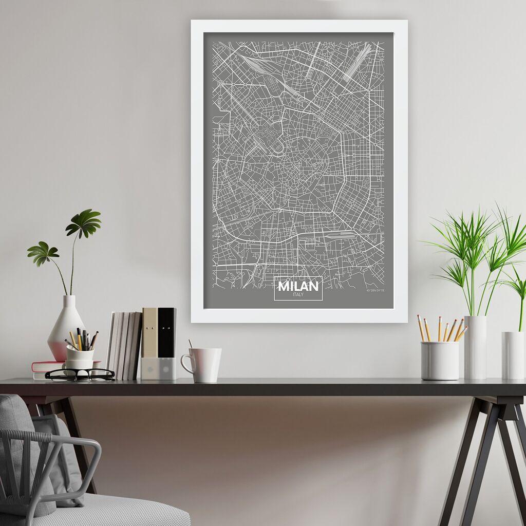 Wallity Декоративна слика на платно, 40x55 см, Шарена