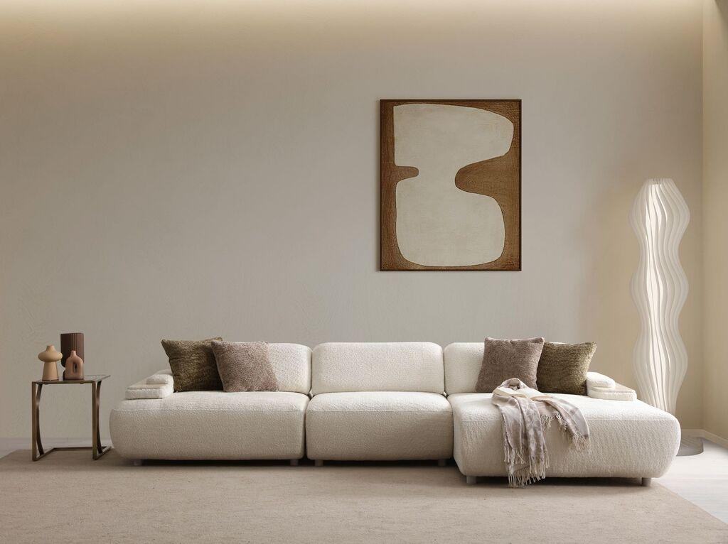 Atelier del Sofa Аголна тросед на расклопување Тоскана, 330 x 150 x 75 см, беж