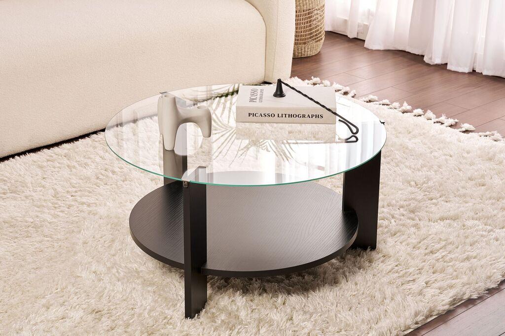 Маса Hanah Home Club Clara, 75x40x75 см, црна - Прводини