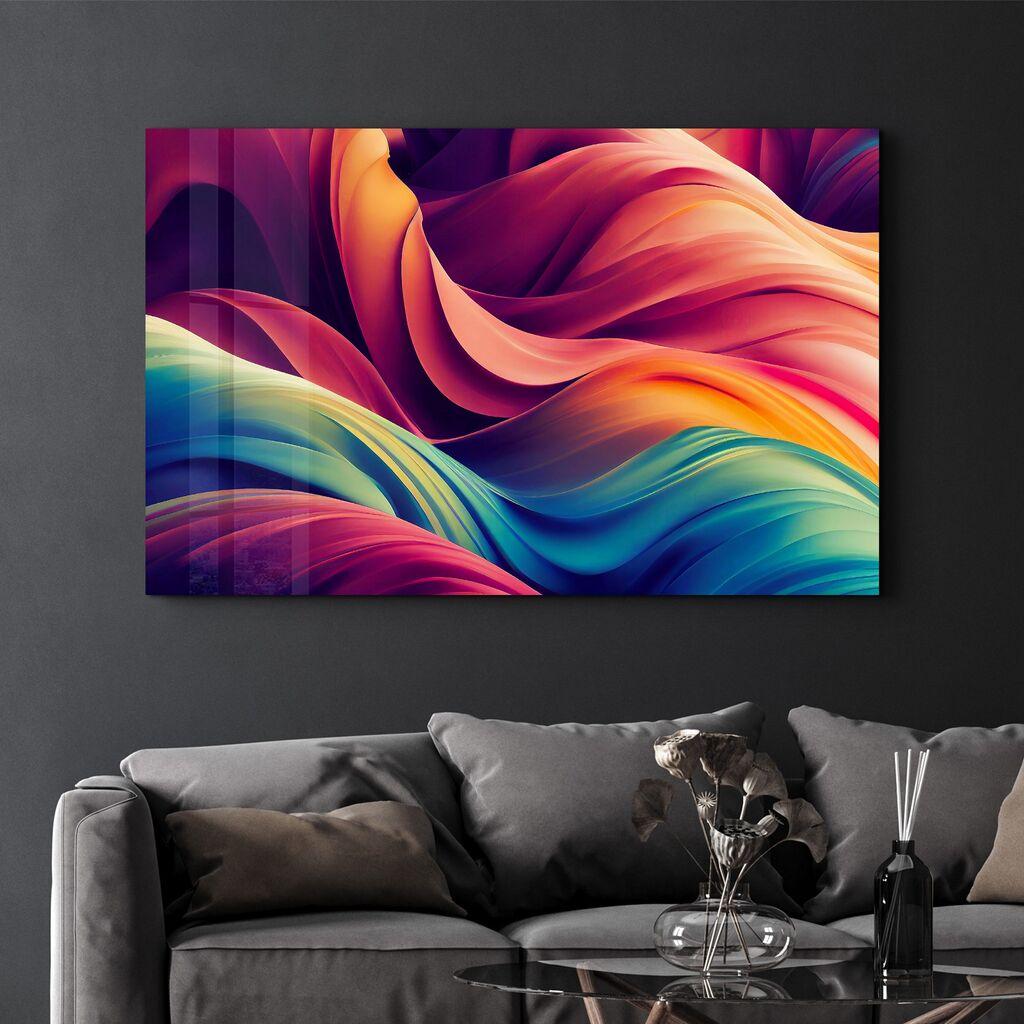 Декоративна слика Wallity на калено стакло, 70x110 см, шарена