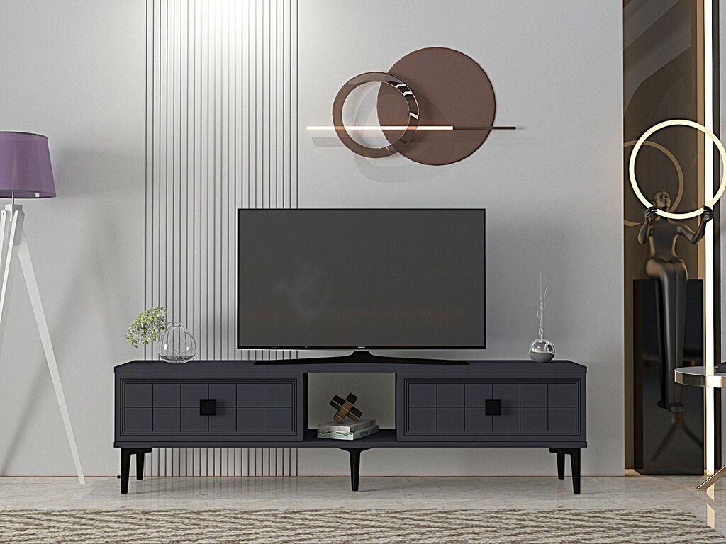 Комода за ТВ Hanah Home Yuka 150, Антрацит