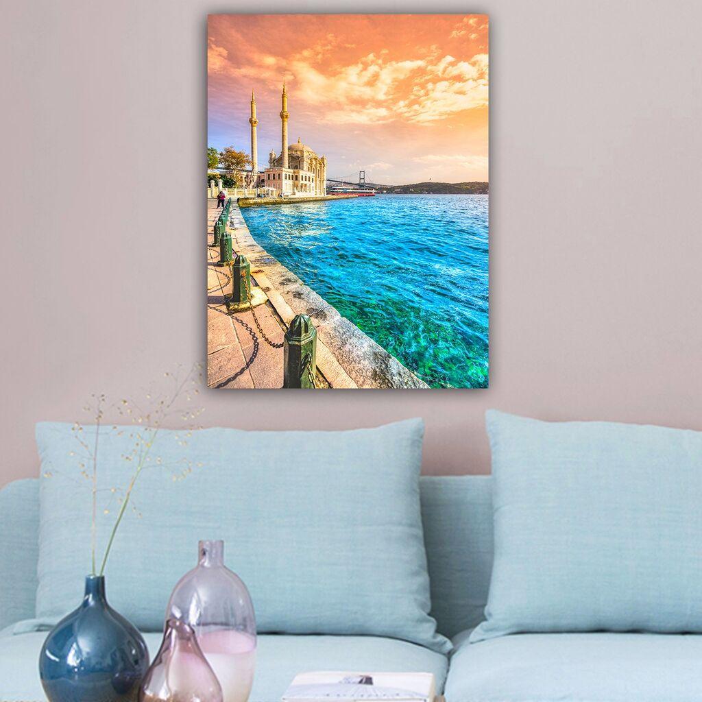 Wallity Декоративна слика на платно, 70x100 см, Шарена