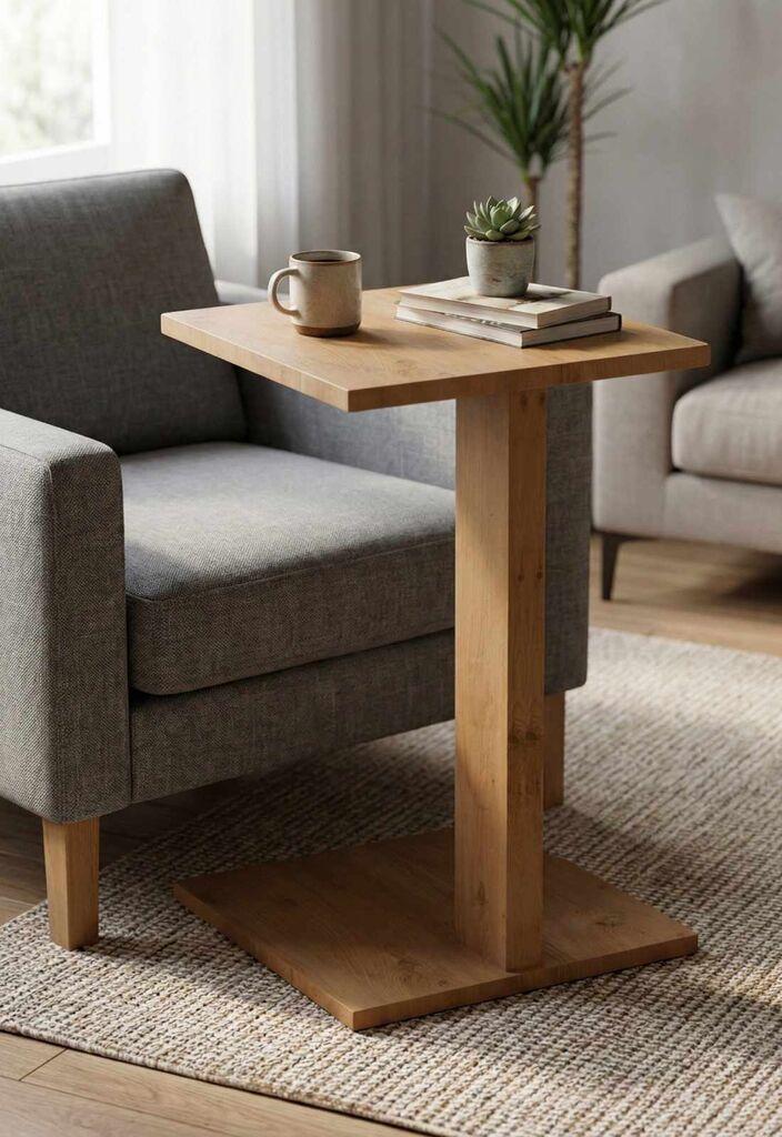 Помошна маса Hanah Home, 35x56 см, беж