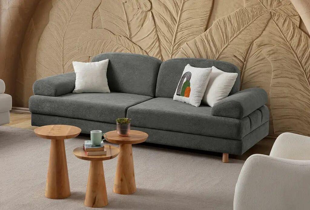 Atelier del Sofa Aries расклоплива софа, 230 x 85 x 93 см, антрацит