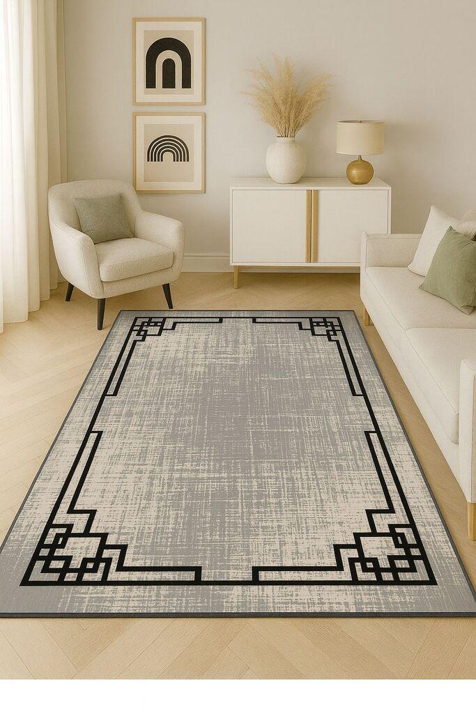 Концепт хипнозен тепих HM-CRP25-16, правоаголен, 100x140 cm, сив