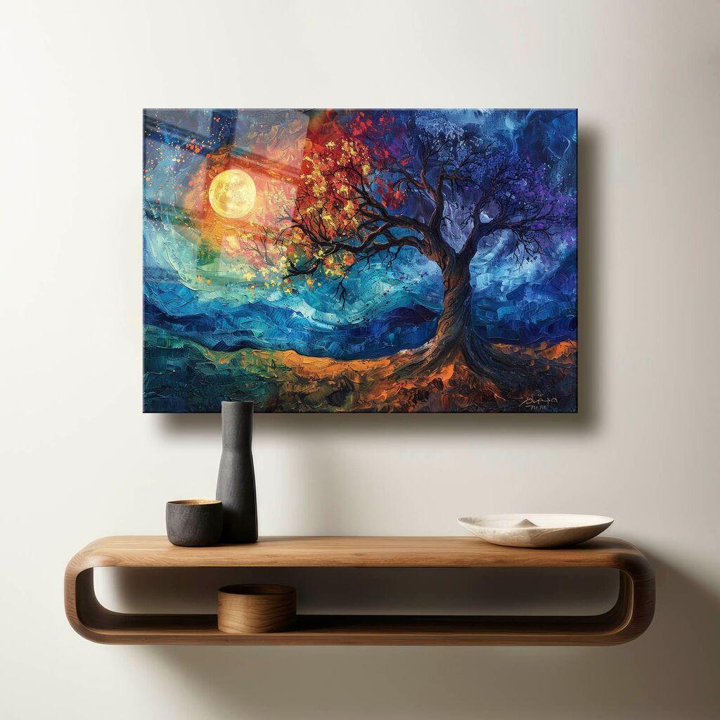 Декоративна слика Wallity на калено стакло, 70x100 см, шарена