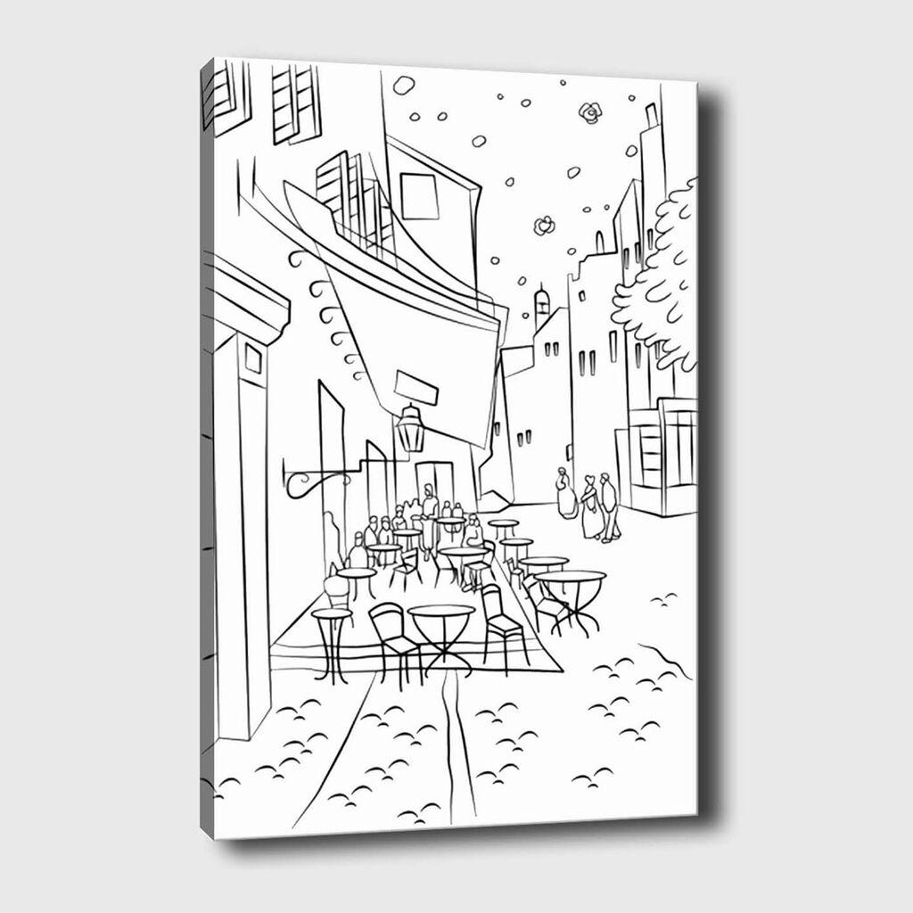 Wallity Декоративна слика на платно, 30x40, бела,
