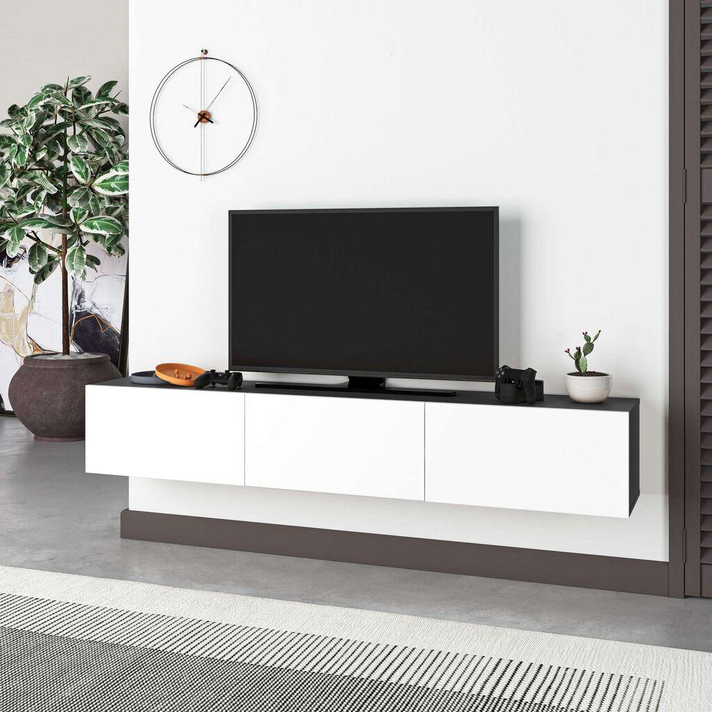 Комода за телевизор Hanah Home Francy 180, 180x30x30 см, бела