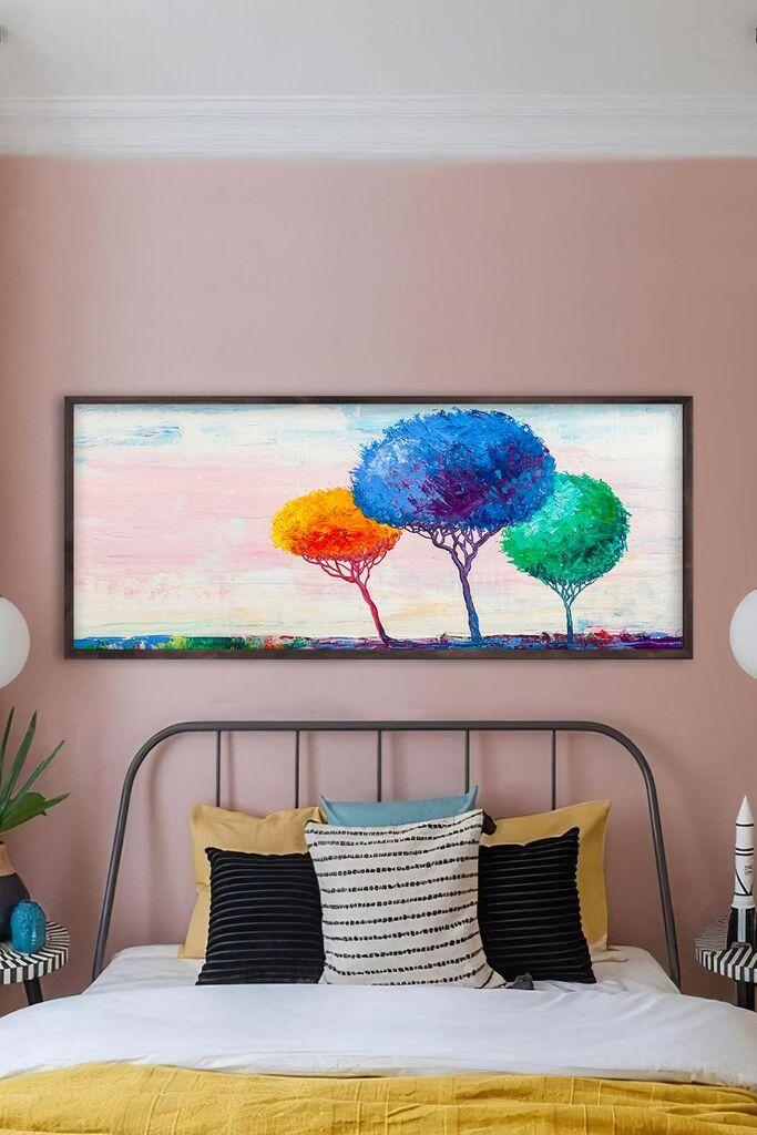 Wallity декоративна врамена слика, 33x70 см, шарена