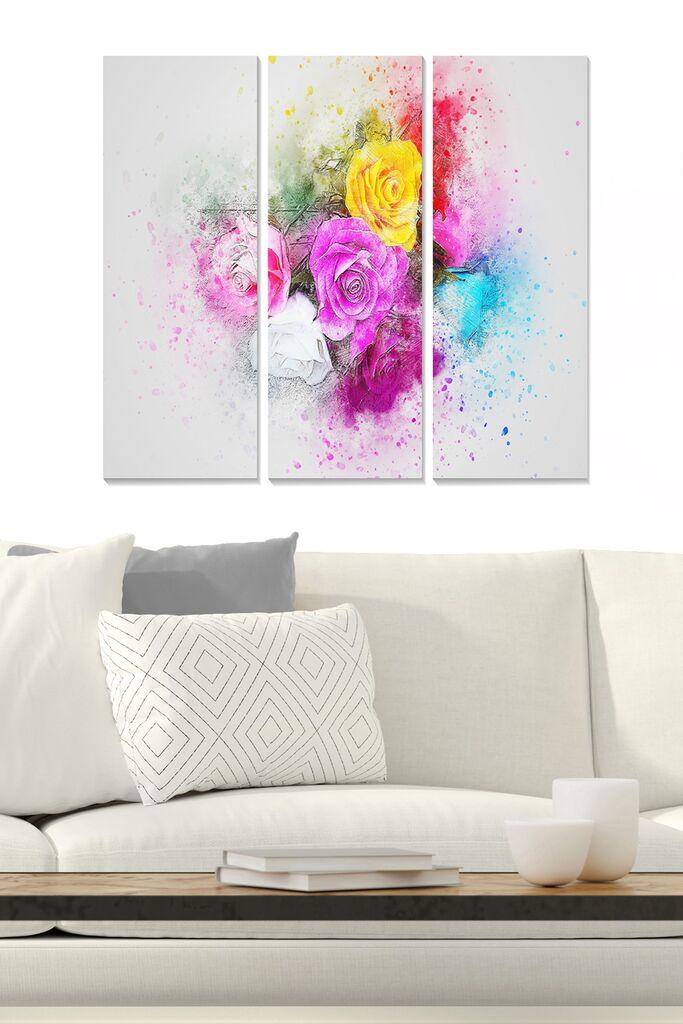 Wallity Слика со LED Осветлување Moon, 66x99 cm