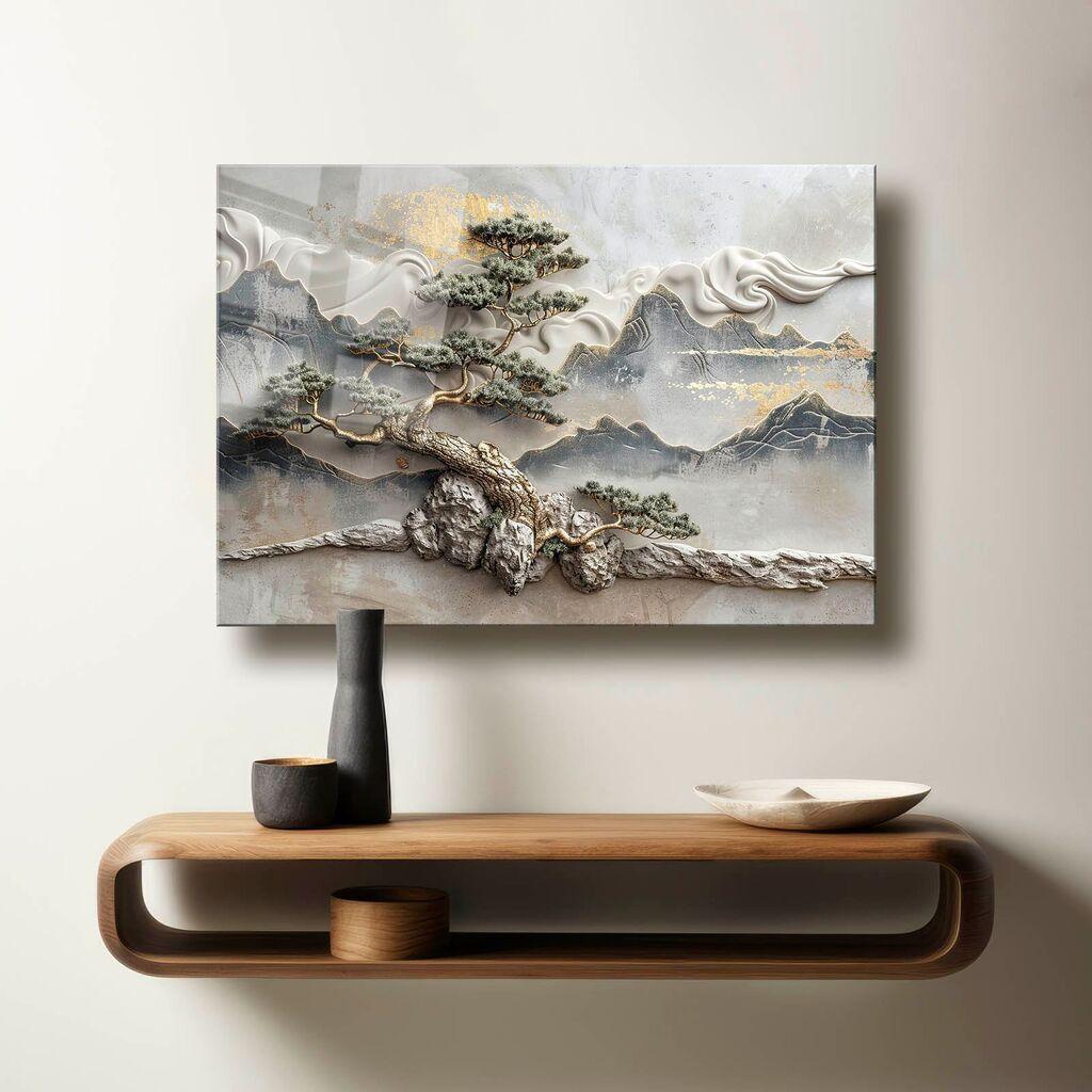 Wallity декоративна слика на калено стакло, 50x70 см, шарена