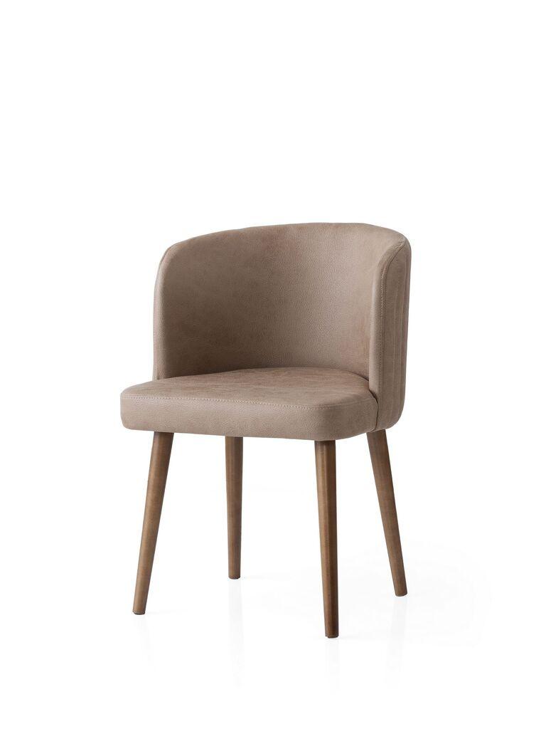 Комплет столчиња Hanah Home Zen-4232, 63x56x156,5 см, 4 парчиња, беж