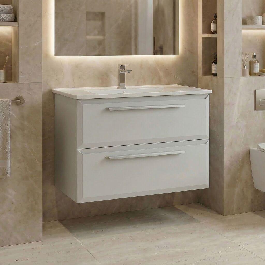 Полица за бања Hanah Home, беж