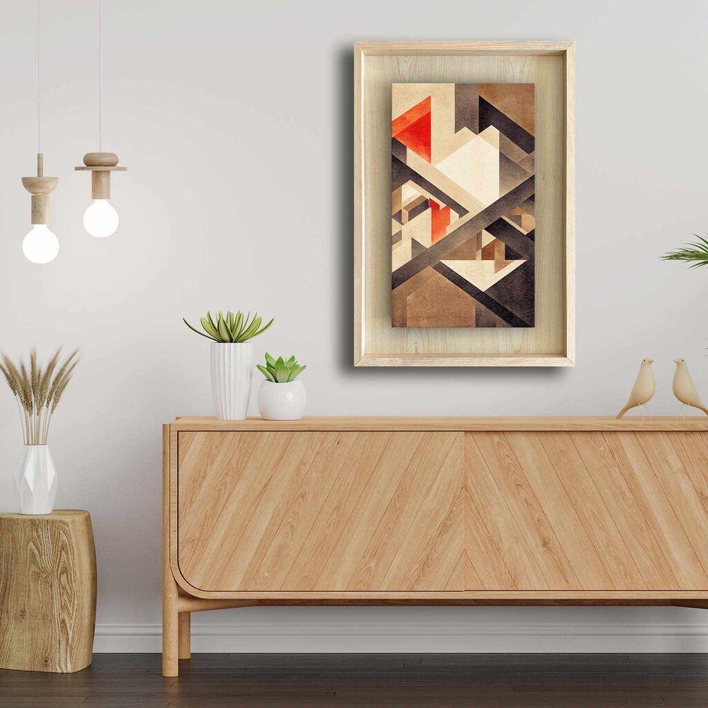Wallity декоративна врамена слика, 43x63 см, шарена