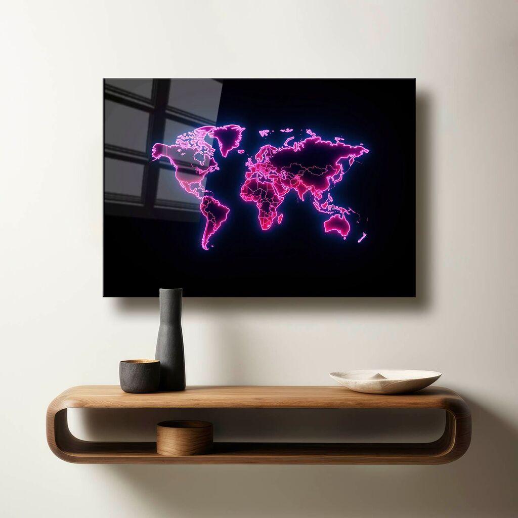 Декоративна слика Wallity на калено стакло, 60x90 см, шарена