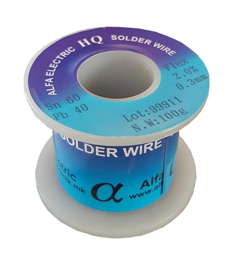 Alfa Electric Калај 0.30mm 100g Sn60Pb40 Tin-Alpha