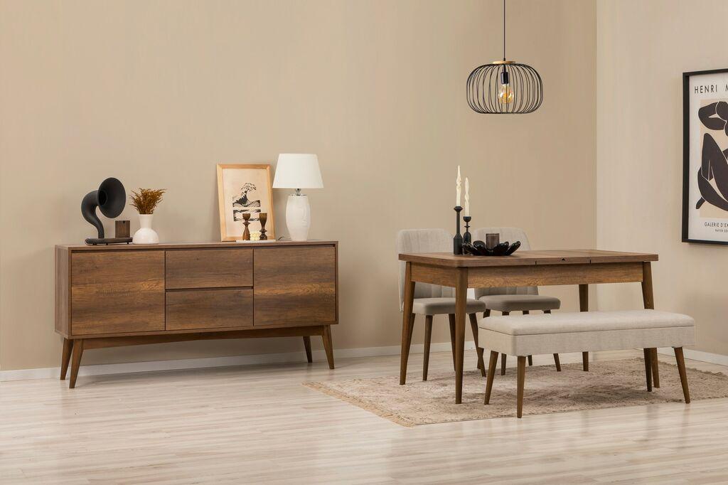 Трпезариски сет Hanah Home Vina 02 1005, антрацит