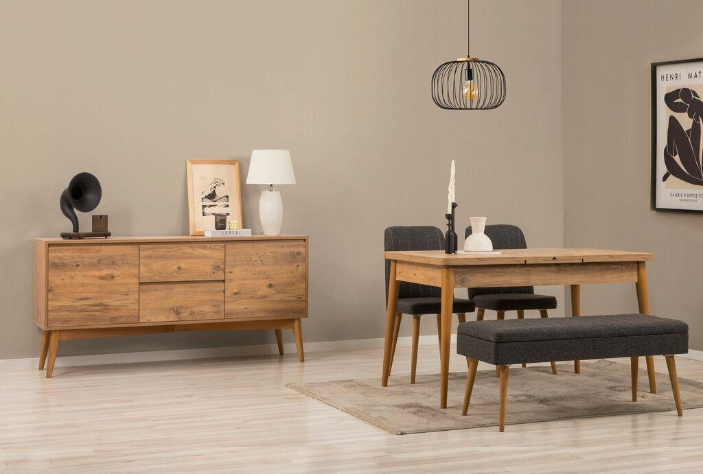 Трпезариски сет Hanah Home Vina 02 1005, антрацит