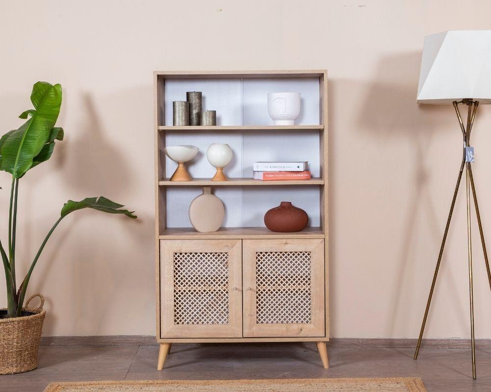 Полица Hanah Home за куќичката од гуски, 90x158x41 см, дабова боја