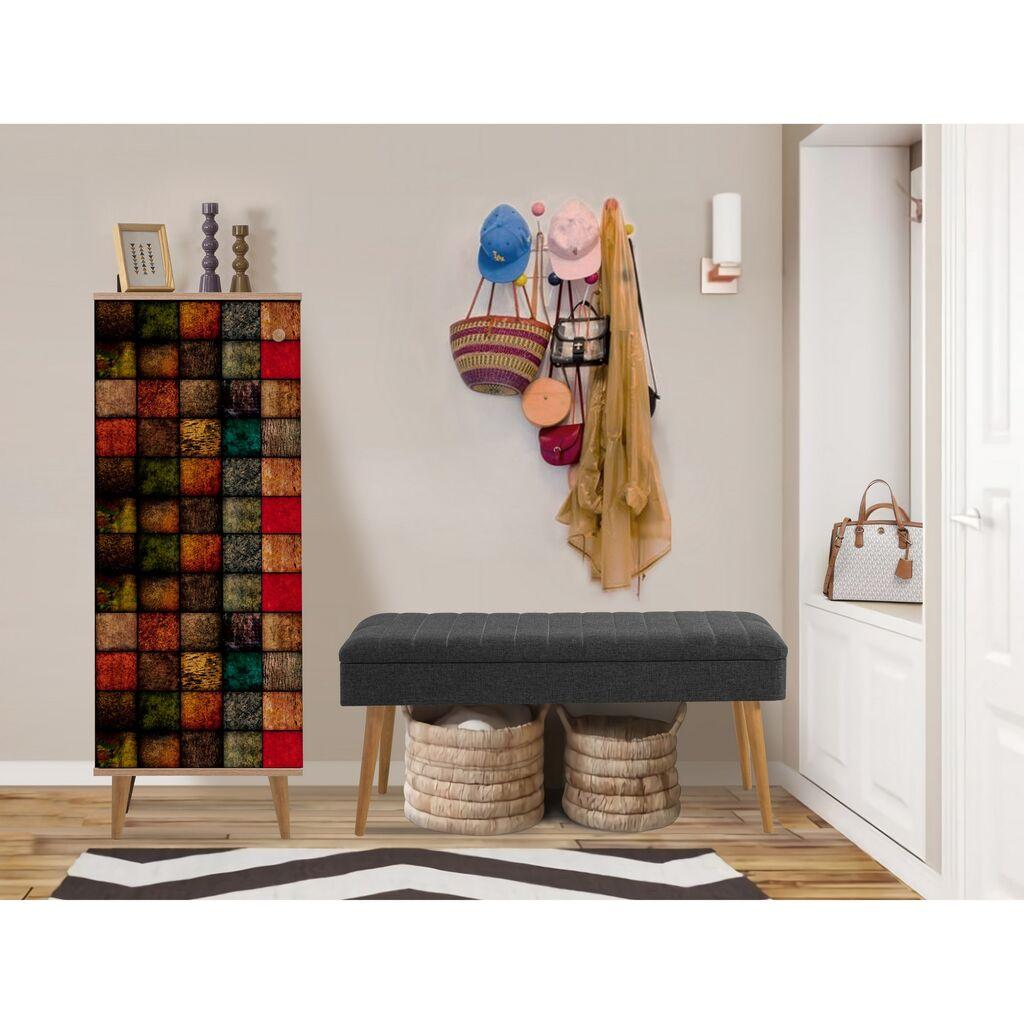 Hanah Home Set мебел за ходник Filinta 723 1053, Антрацит