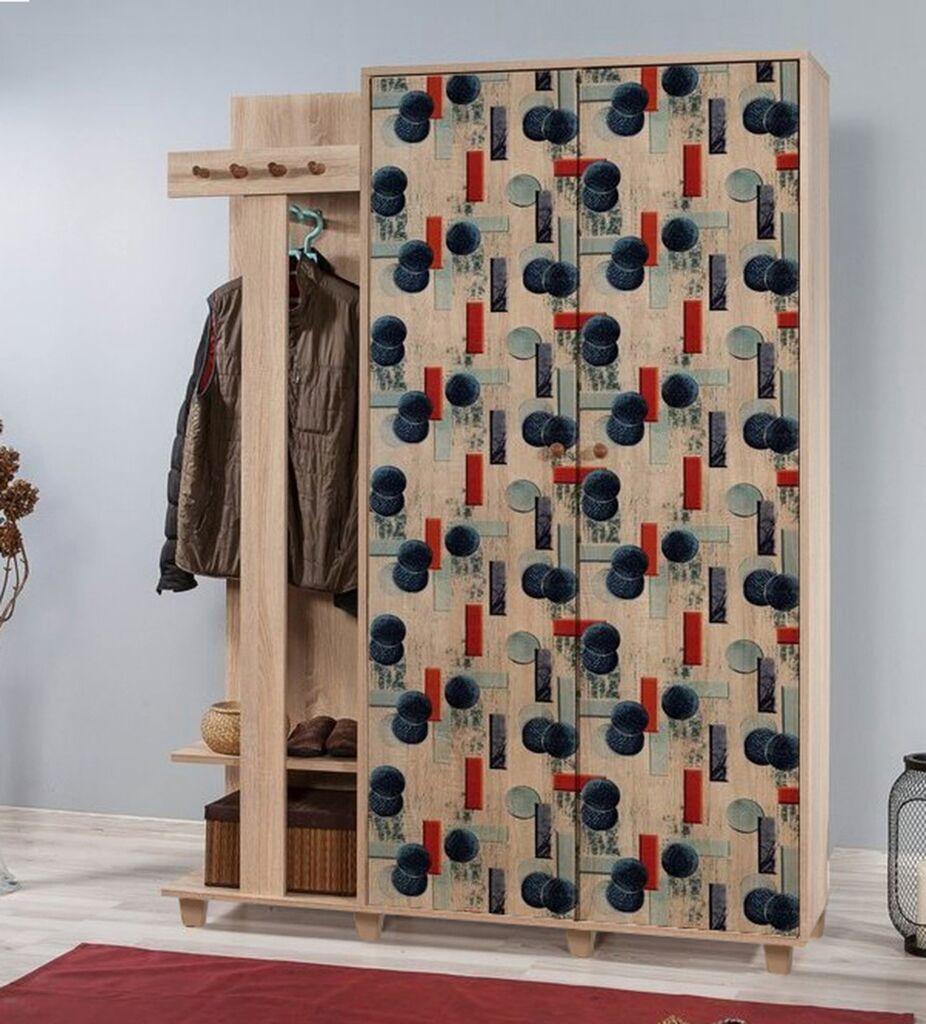 Гардеробер Hanah Home Garmanto 135-520, 135x192x36 см, шарен