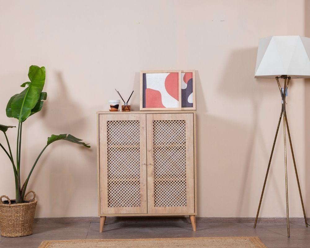 Комода Hanah Home Goose, 90x105x41 см, боја на даб