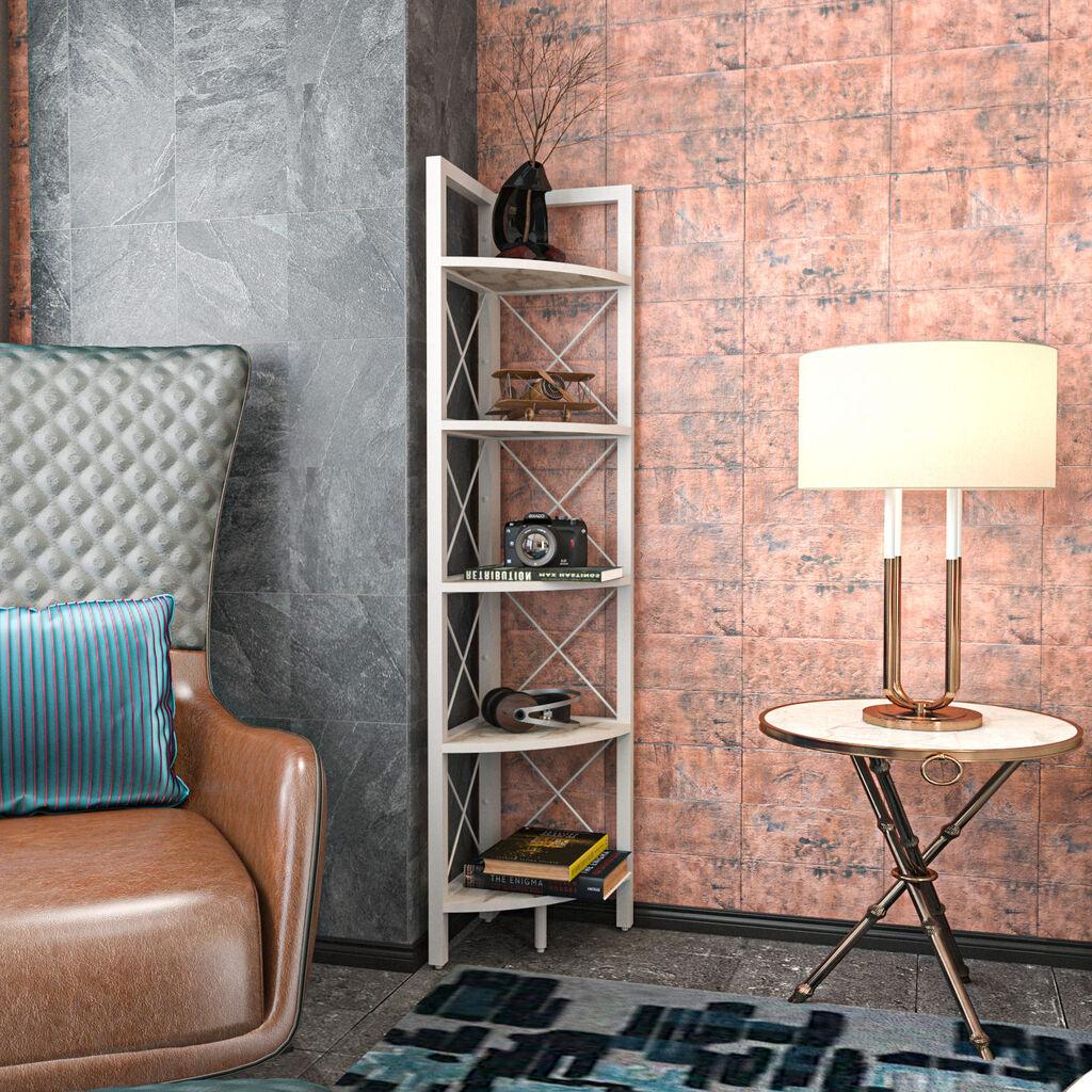 Полица за куќата Hanah Home Remo, 30,5x33x160 см, бела