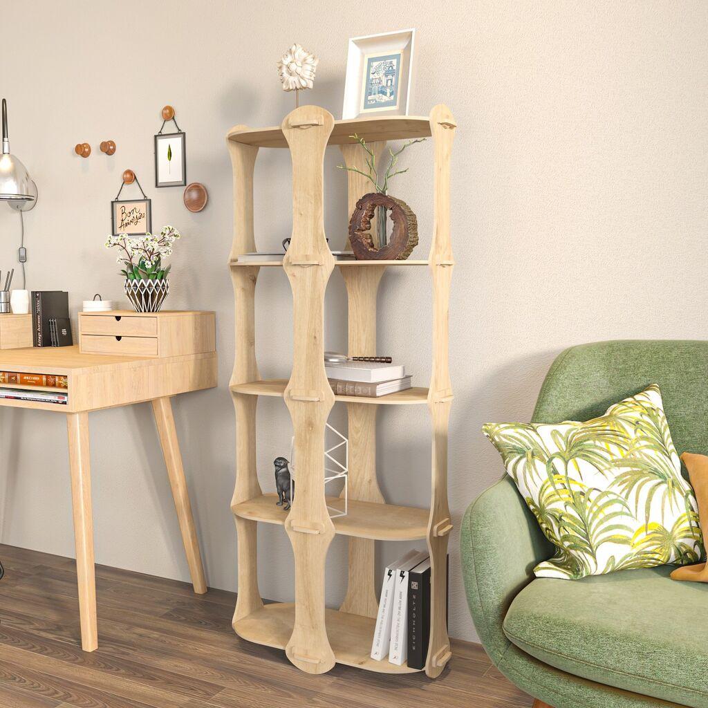 Полица за куќа Hanah Home Ayzi, 57,6x137,5x27 см, беж